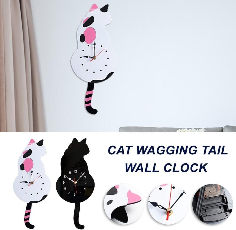 BowLift | Creative Cute Cat Clock With A Movable Tail
