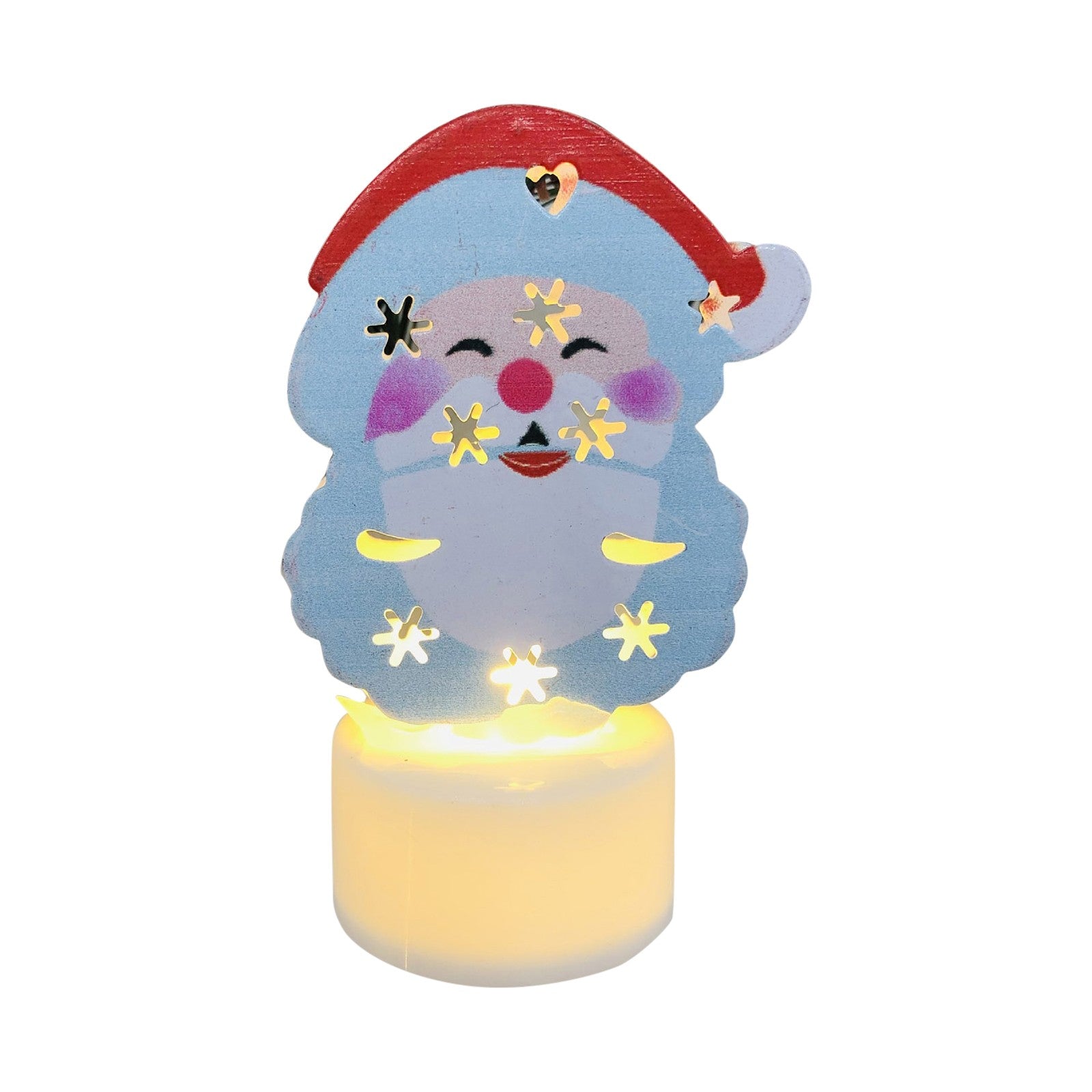 BowLift | Electronic LED Christmas Candle Lamps - Set of 10 – Adorable Santa, Snowman & Tree Night Lights for Festive Home, Party, & Garden Décor