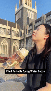 BowLift | 2 in 1 Portable Spray Water Bottle