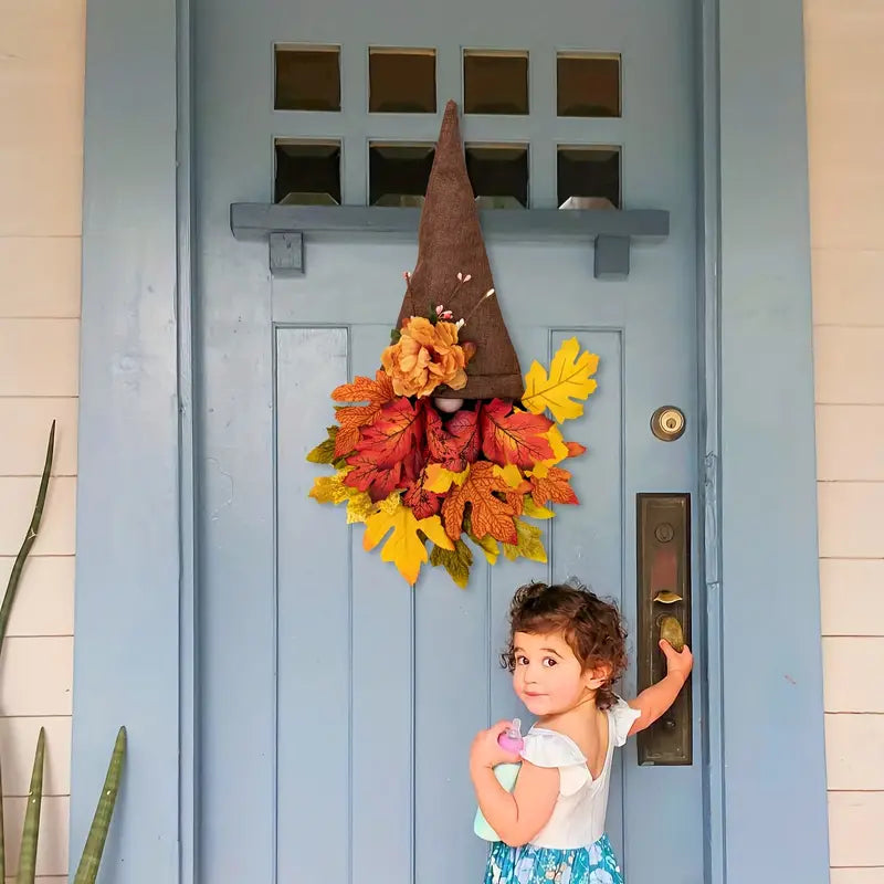 BowLift | Fall Maple Gnome Front Door Hanger