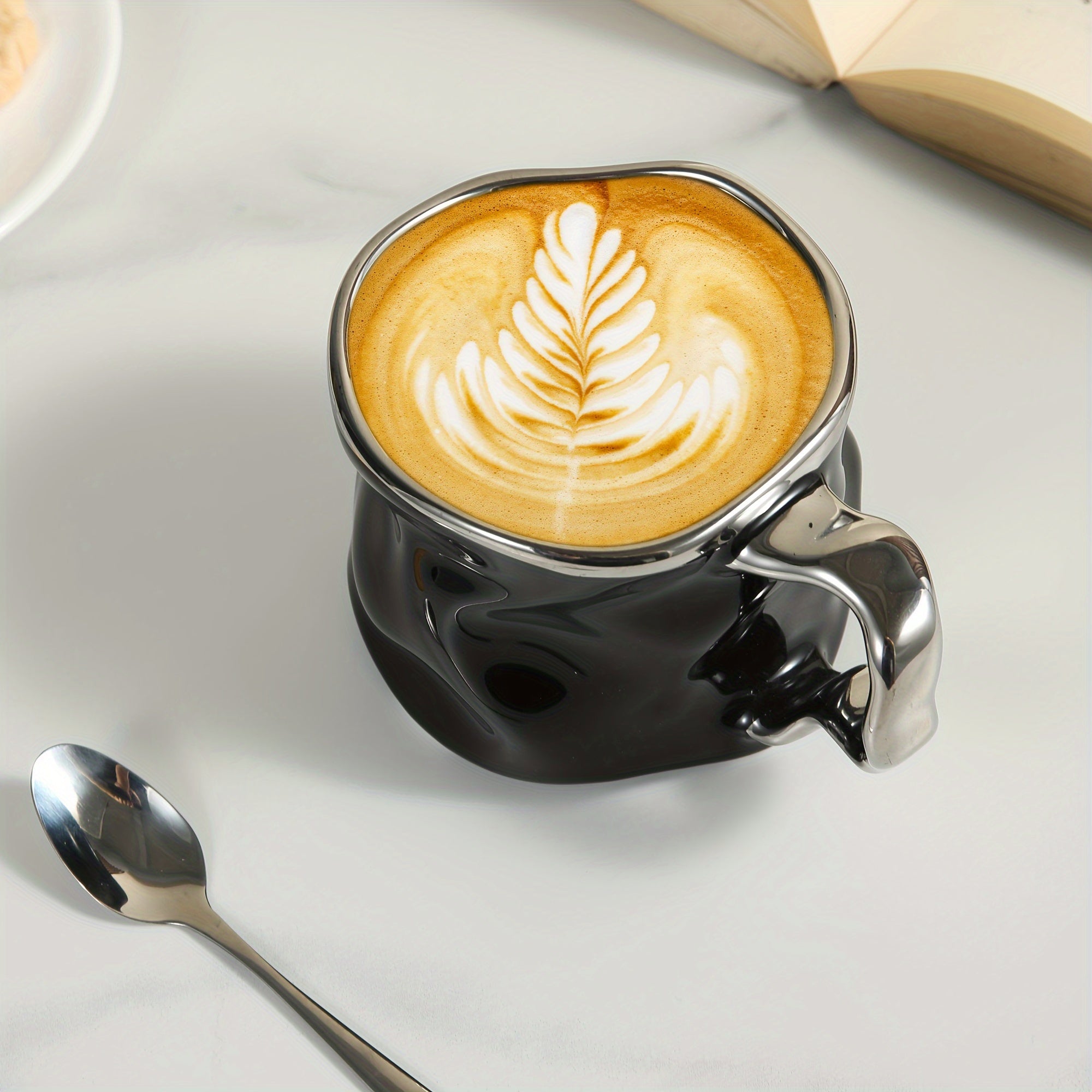 BowLift | CreArt Mug – Handmade Ceramic Coffee Mug with Unique Crinkled Design