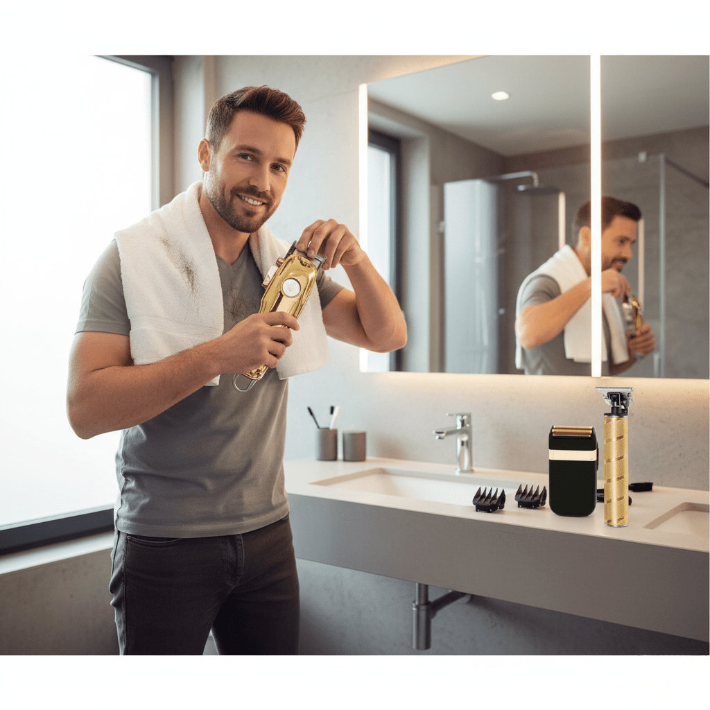 BowLift | Cordless hair trimmer with LED status display for precise styling