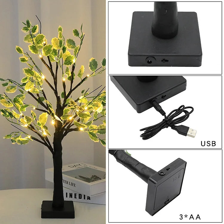 BowLift | Fairy Lights LED Tree with Green Leaves