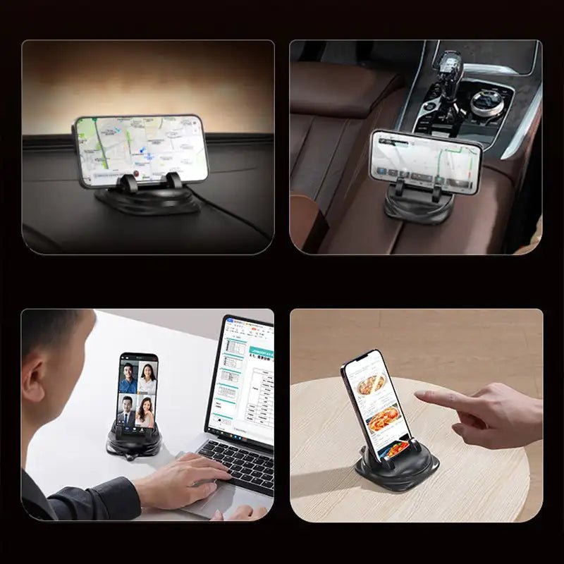 BowLift | Flexiview – 360° Rotatable Smartphone Stand for Desk, Kitchen & More