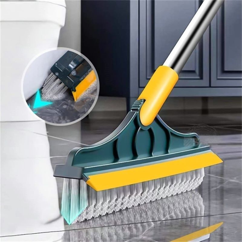 BowLift | FlexSweep Brush – 2-in-1 Cleaning Brush with Scraper for Floors and Tiles