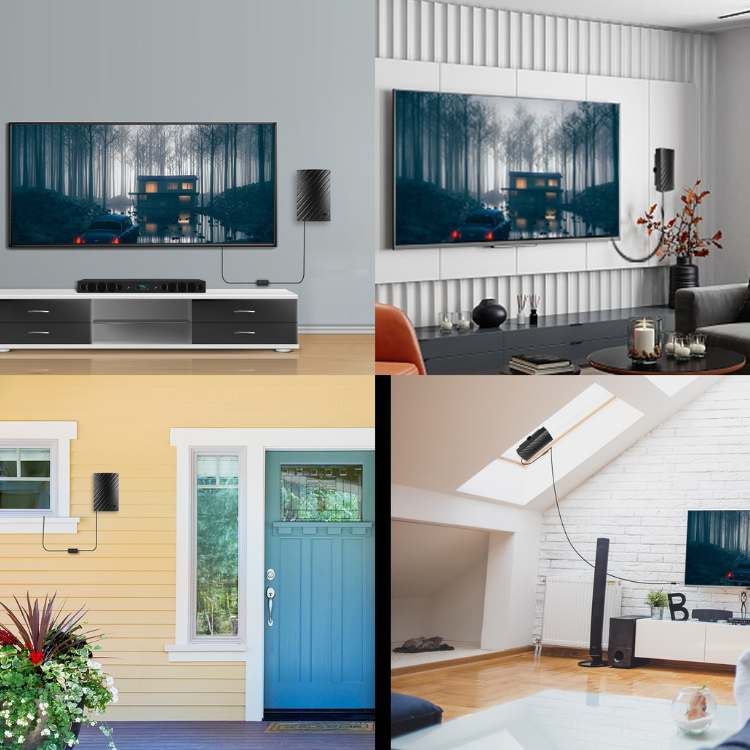 BowLift | 4K Indoor TV Aerial | 600-Mile Range, Plug & Play Installation for Free HD Channels