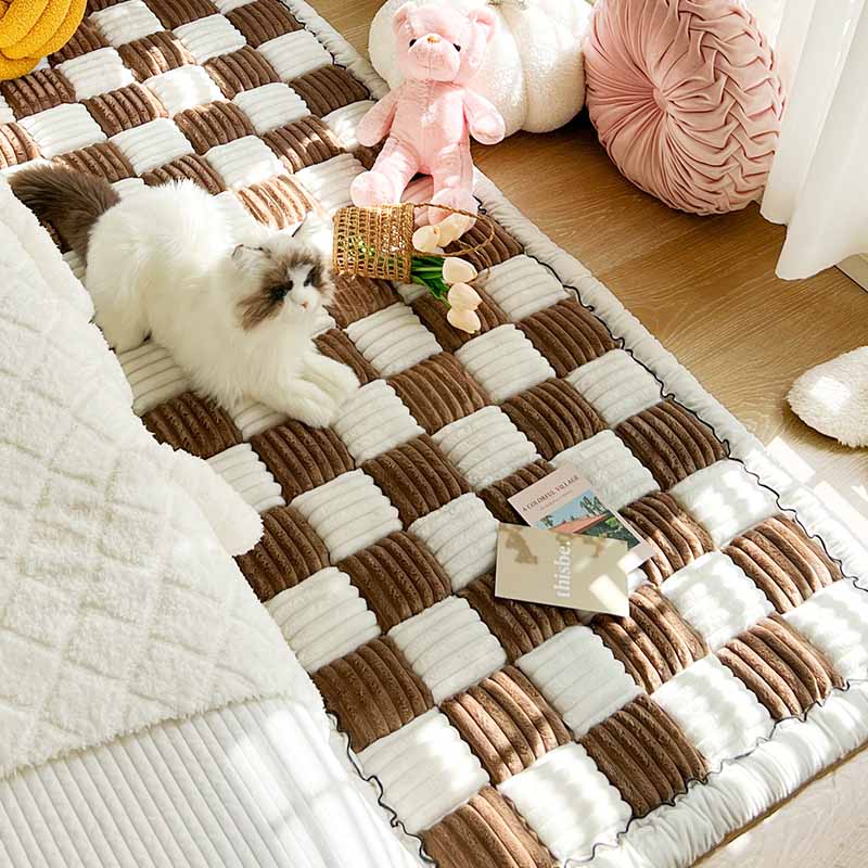 BowLift | COZYCOVER – Cozy pet blanket made of chenille with furniture protection function