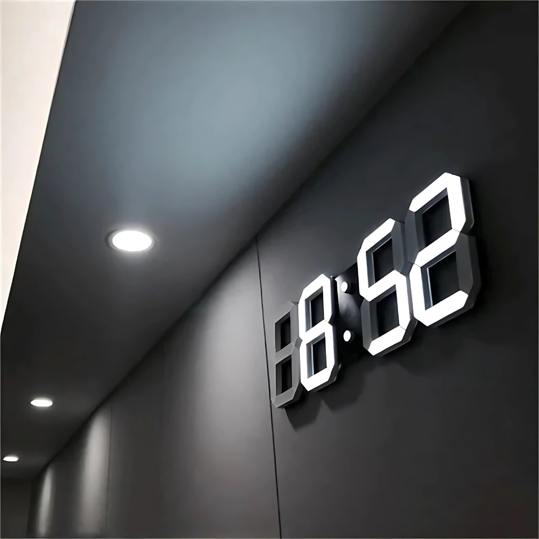 BowLift | Digital 3D LED Wall Clock