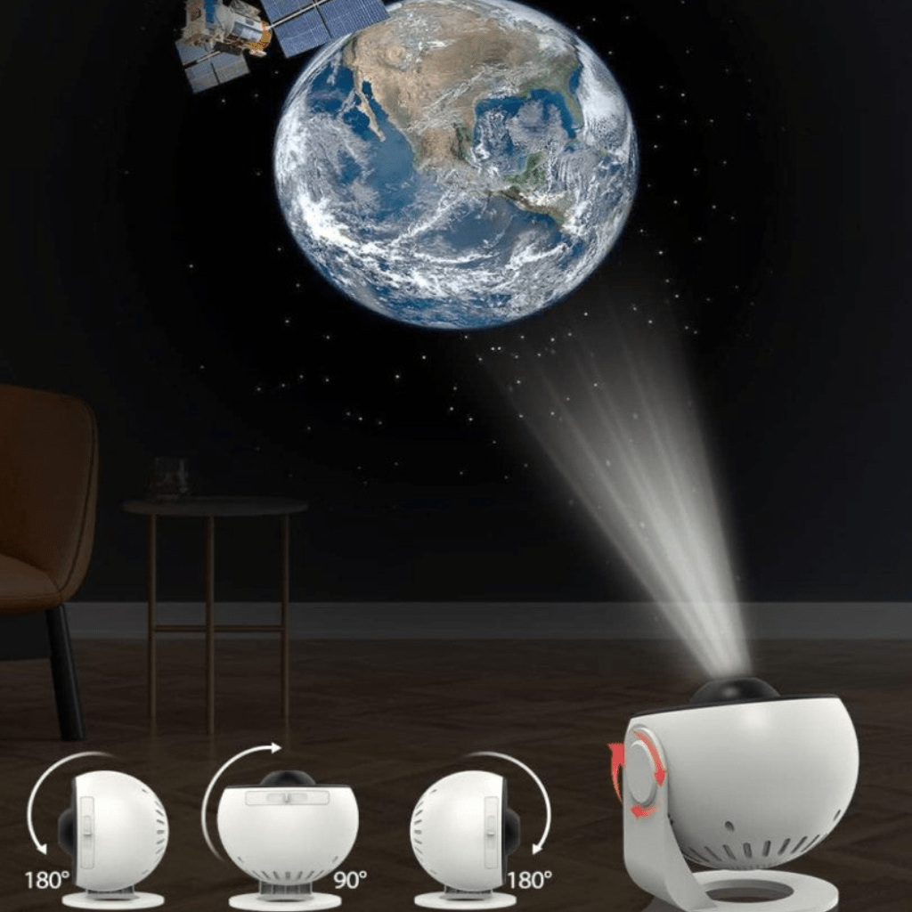 BowLift | CELESTICAST – HD Star Projector with 13 Galaxy Discs & Timer Function