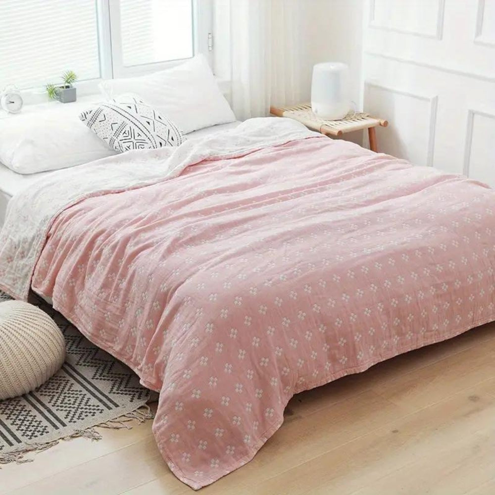 BowLift | Cotton Geometric Blanket Throw