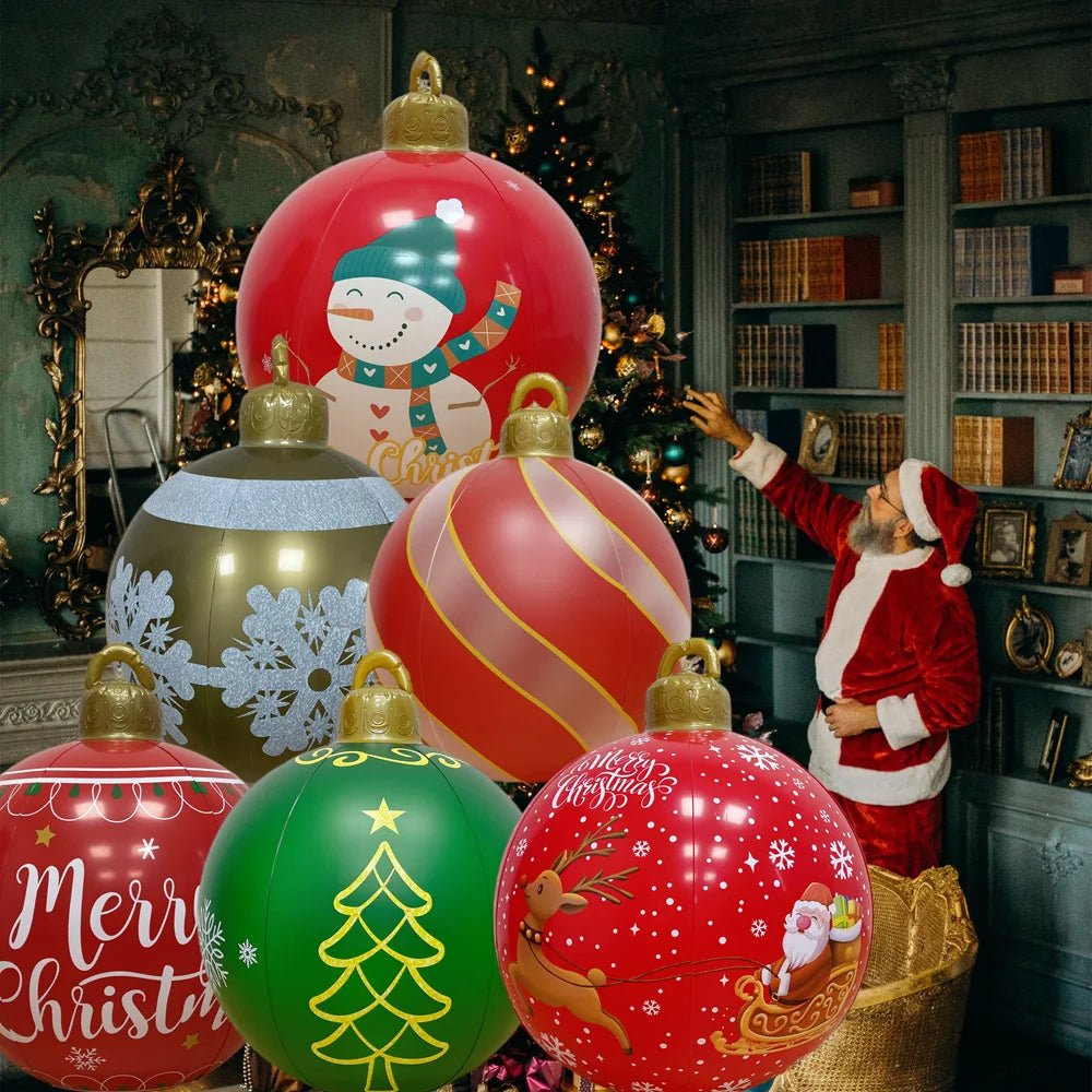 BowLift | Giant Inflatable Christmas Ornament - Christmas Decoration Outdoor Inflatable Ball