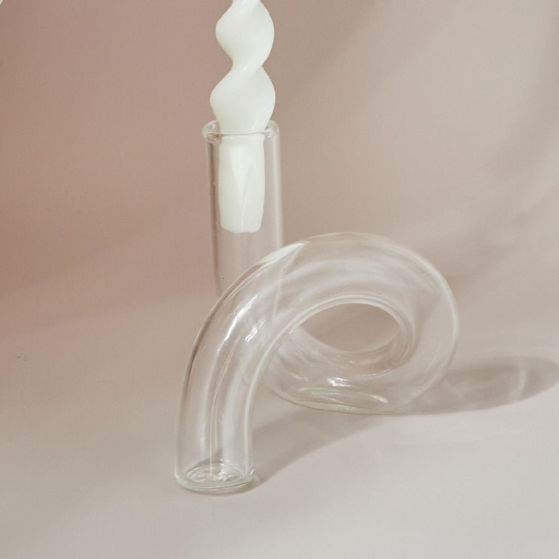 BowLift | Candle holder made of glass vase
