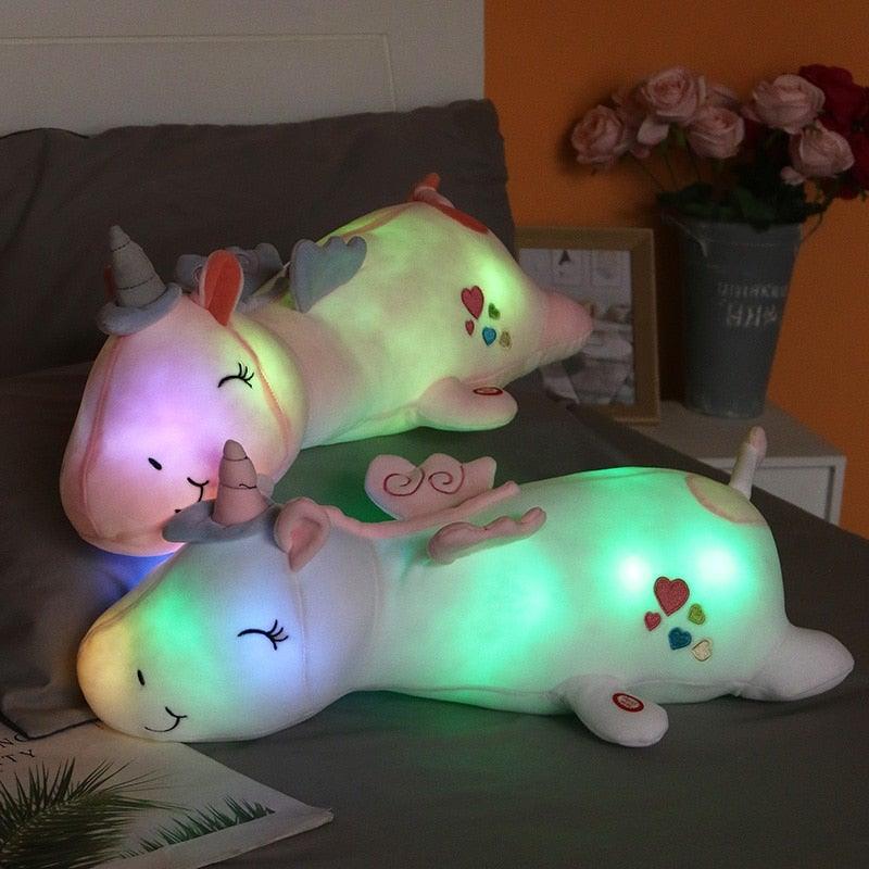 BowLift | Glowing Light Unicorn – Soft Plush Night Companion Toy for Kids