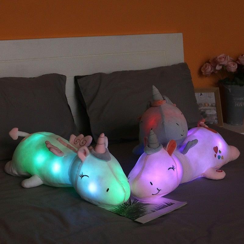 BowLift | Glowing Light Unicorn – Soft Plush Night Companion Toy for Kids