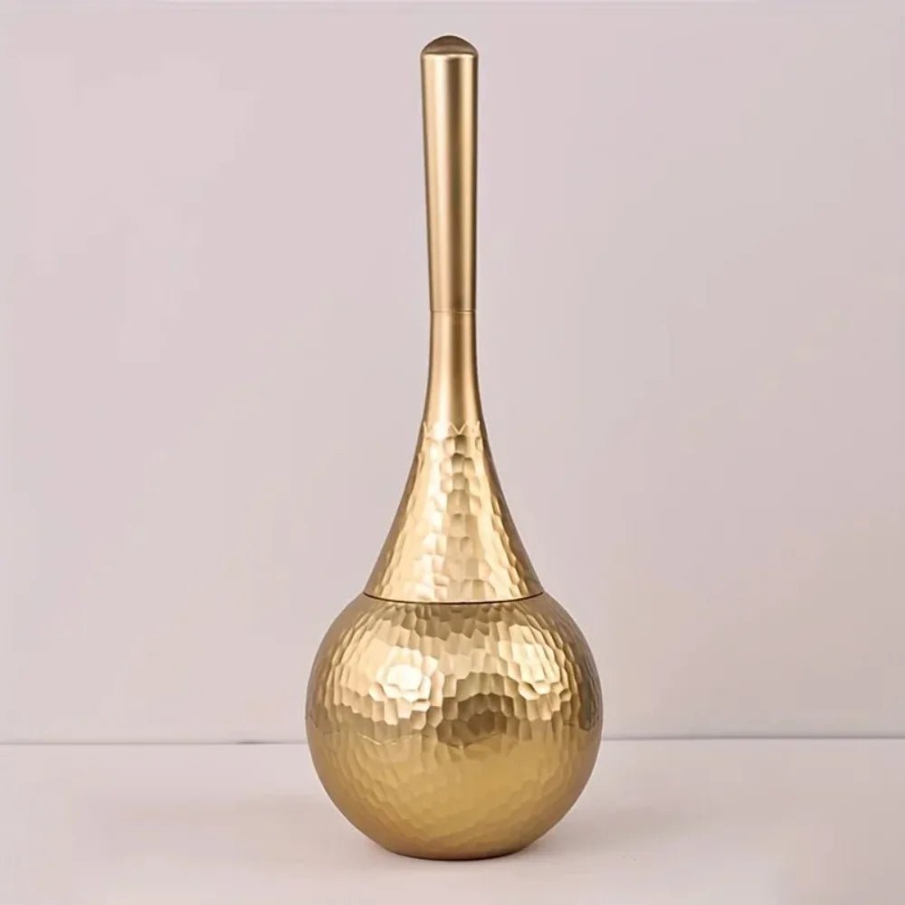 BowLift | GOLDENLUXE – Sculpted Toilet Brush with Elegant Metallic Design for Modern Bathrooms