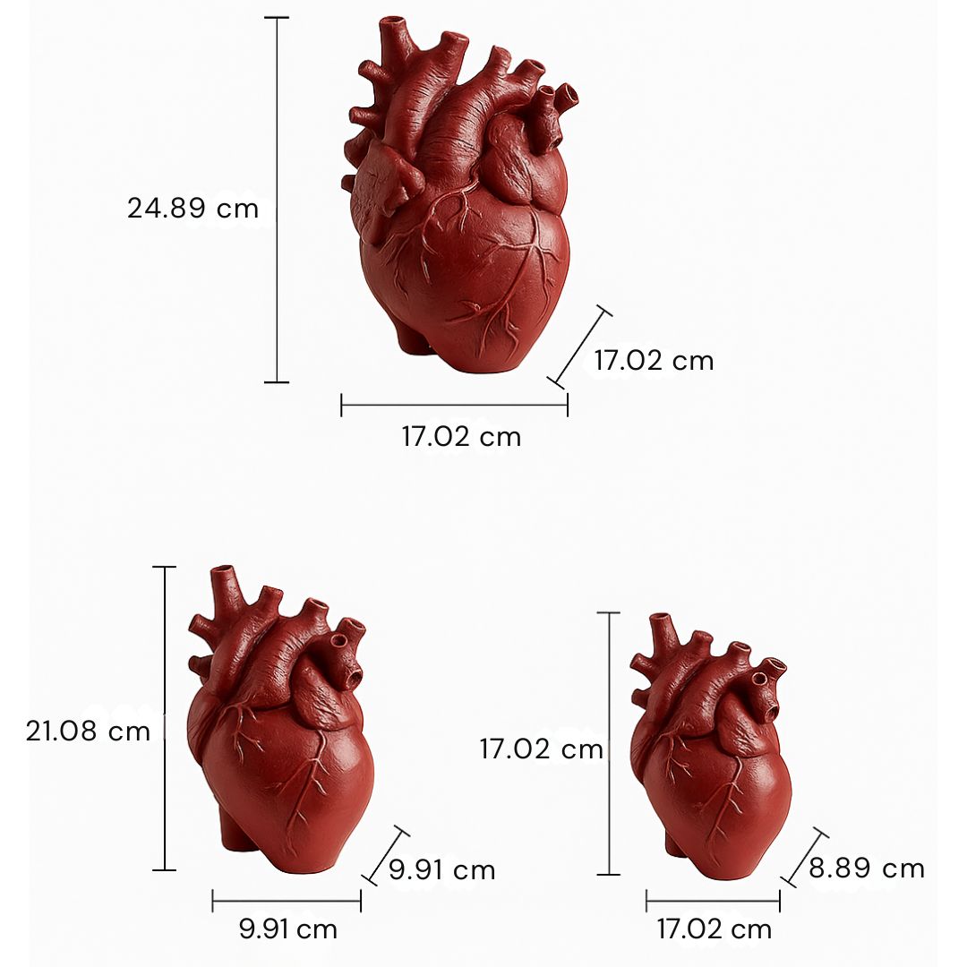BowLift | Greek Inspired Heart-Shaped Vase - Elena