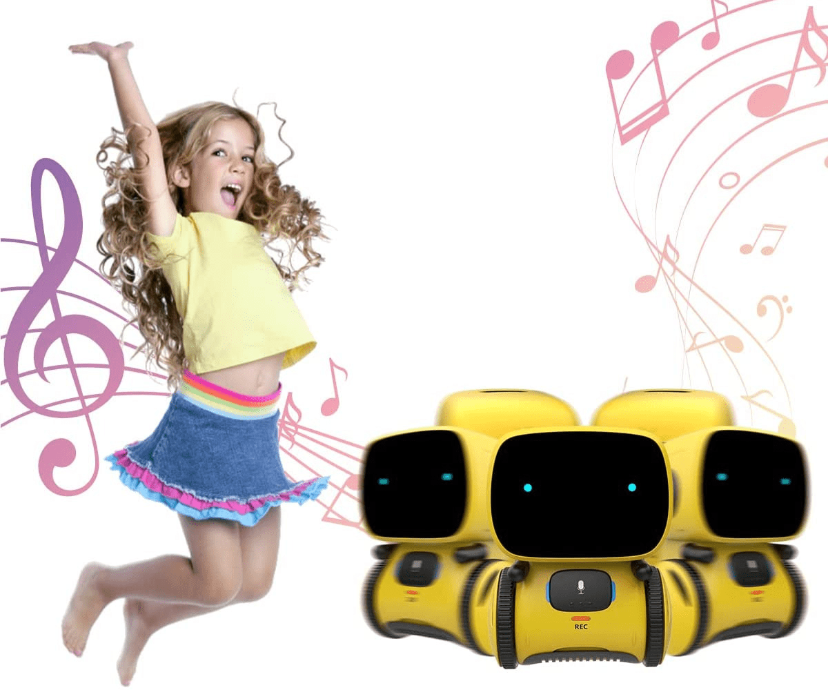 BowLift | Groovebot Mini – Dancing and Singing Interactive Robot for Kids – Voice Command & Sound Recording