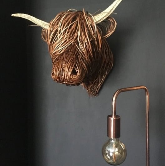 BowLift | HighlandCharm – Rustic Cow Head Wall Decoration for a Unique Home