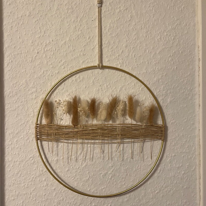 BowLift | Fleur de Vie Artificial Floral Wreath – Realistic Flower Wreath for Front Door & Home Décor