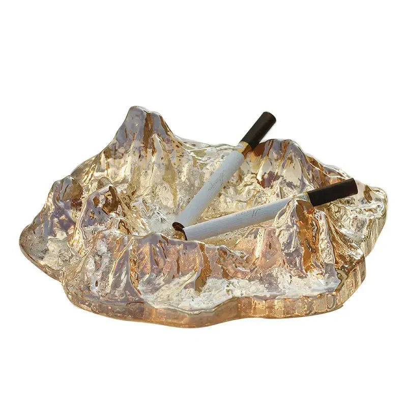 BowLift | Ice Style Mountain Glass Ashtray Decoration