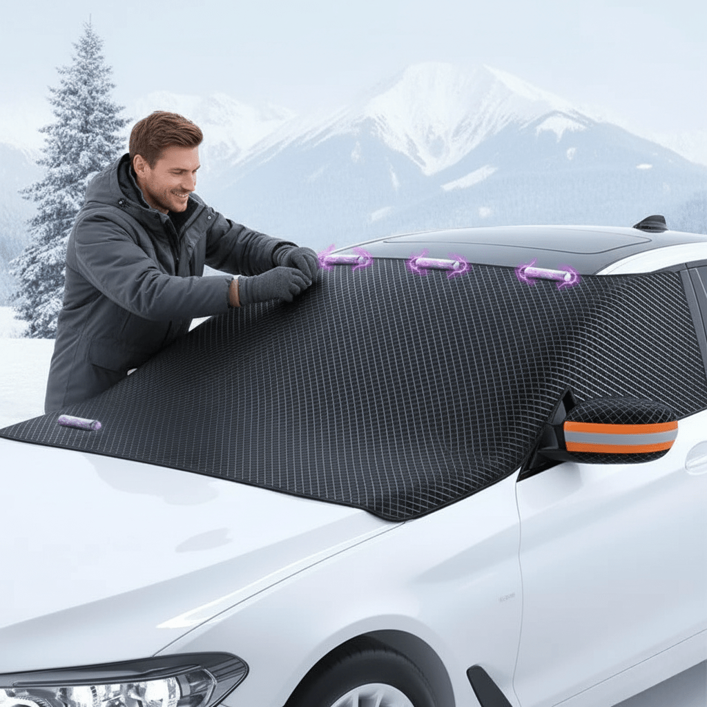 BowLift | ICESHIELD MAX – Durable Oxford Fabric Snow & Sun Protector for Vehicles