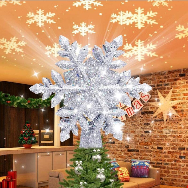 BowLift | Christmas Decorations LED Snowflake Tree Topper