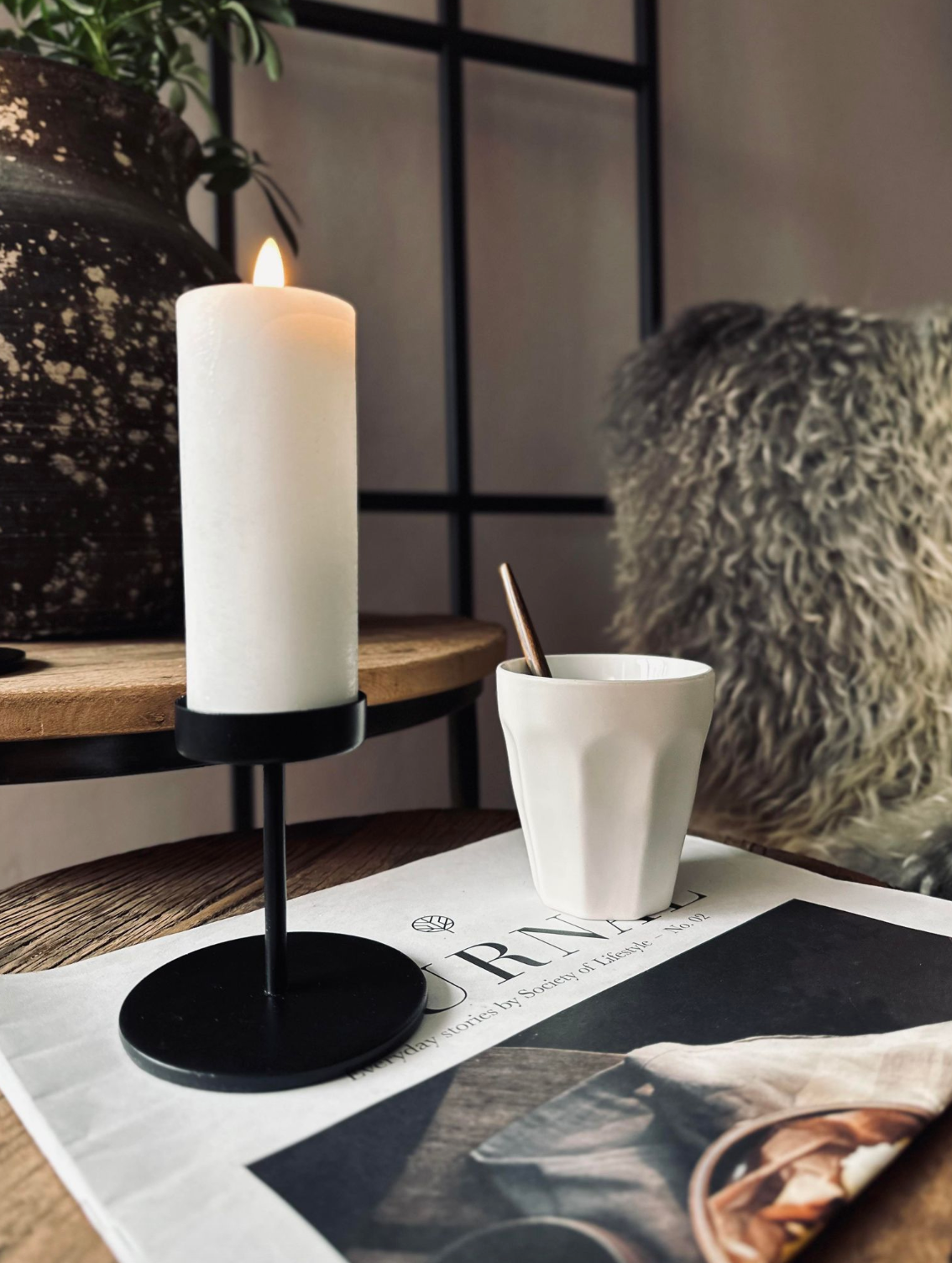 BowLift | Candle Holders Minimalist Metal Pedestal Set