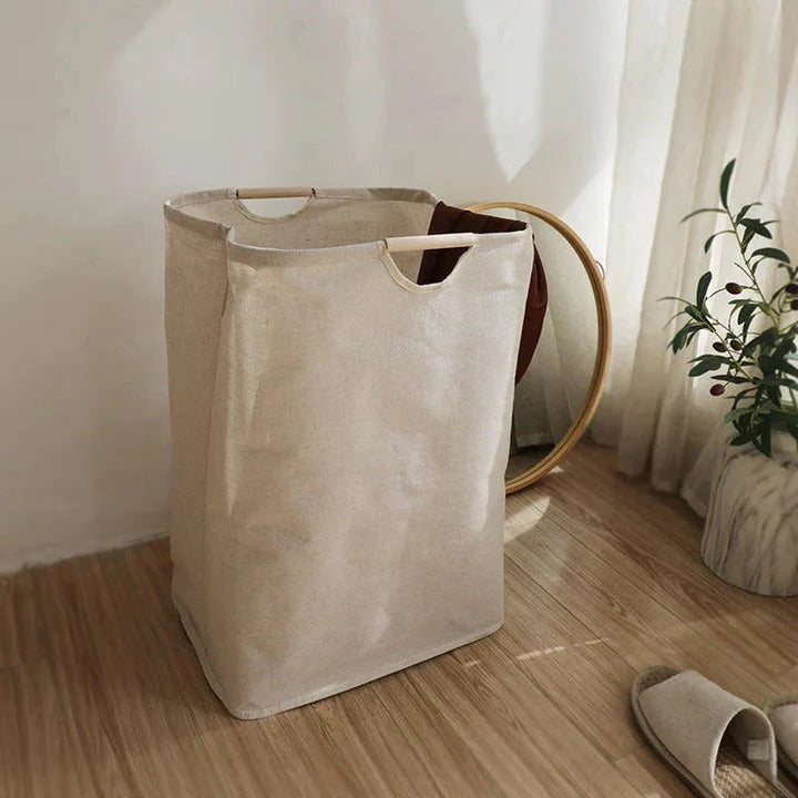 BowLift | Japanese style, Cotton linen Laundry Basket