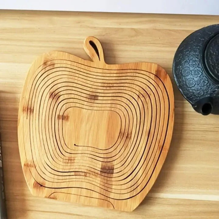 BowLift | Bamboo Folding Fruit Basket and Cutting Board