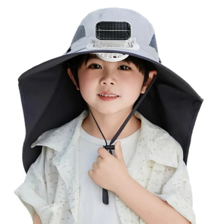 BowLift | Adjustable Kids Solar Fan Hat