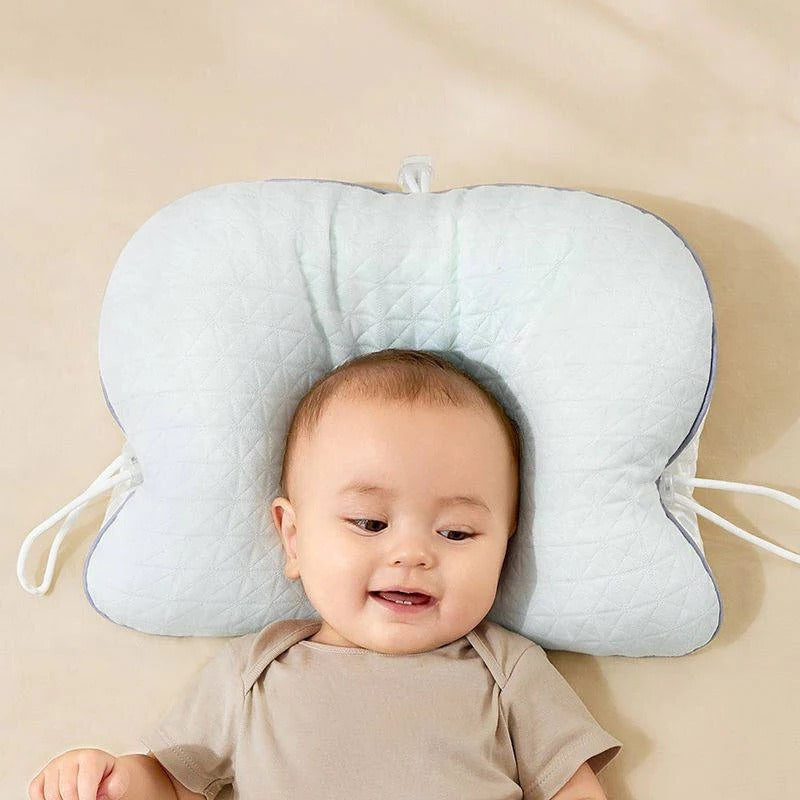 BowLift | Baby Pillow with Memory Foam and Cotton Cover, Portable Infant Support Cushion