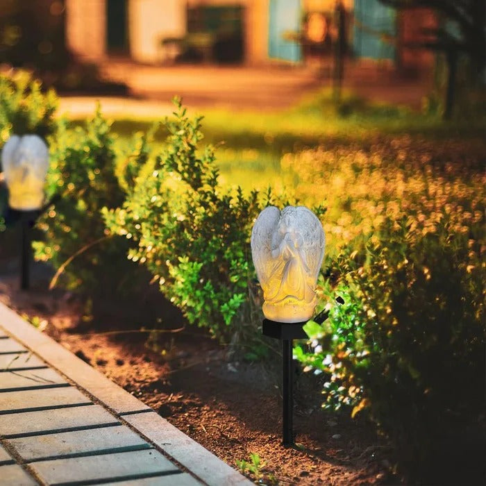 BowLift | Decorative Solar Angel Garden Lamp with LED Illumination
