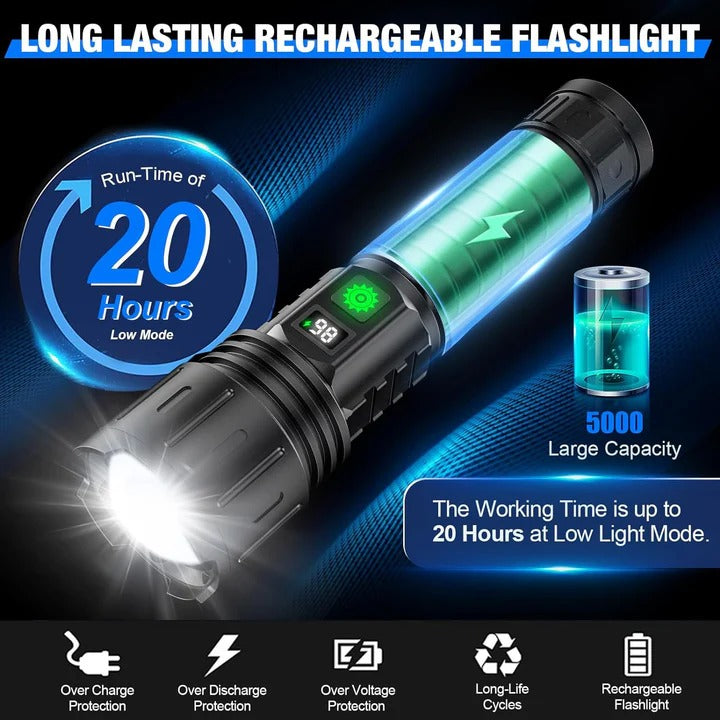 BowLift | High Lumen Rechargeable Flashlight for Outdoor and Emergency Use