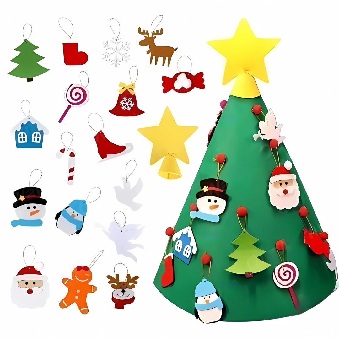 BowLift | Christmas Decorations Felt Toddler Activity Tree