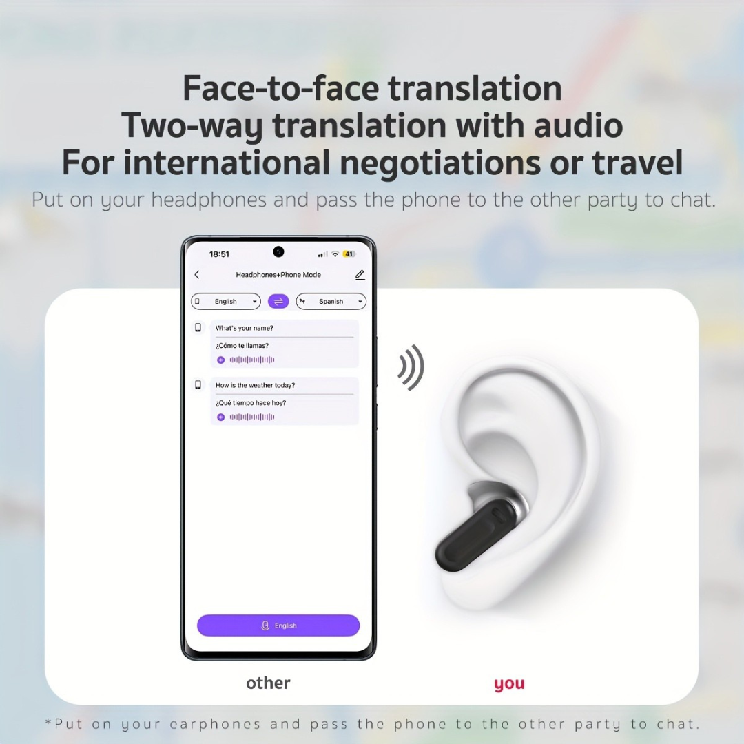 BowLift | AI Translating Earbuds Wireless Noise Cancelling