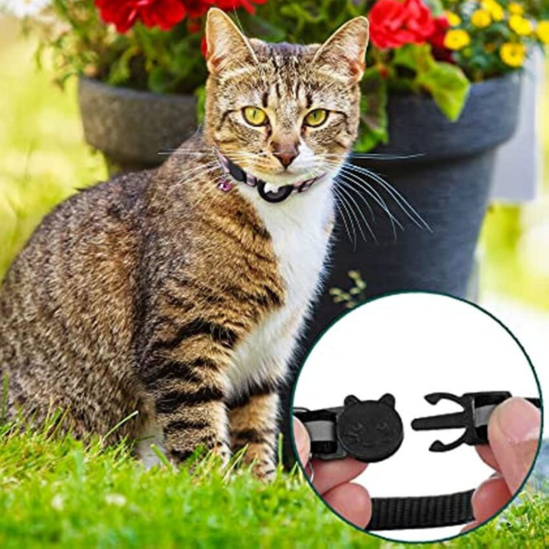 BowLift | Cat Collar With Bell And GPS Tracker Holder