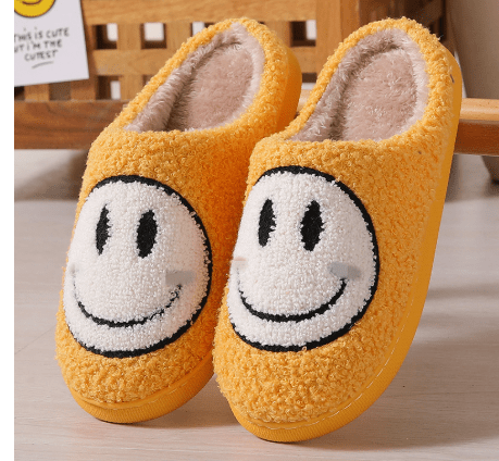 BowLift | Cosy winter slippers with smiley & thickened silicone sole