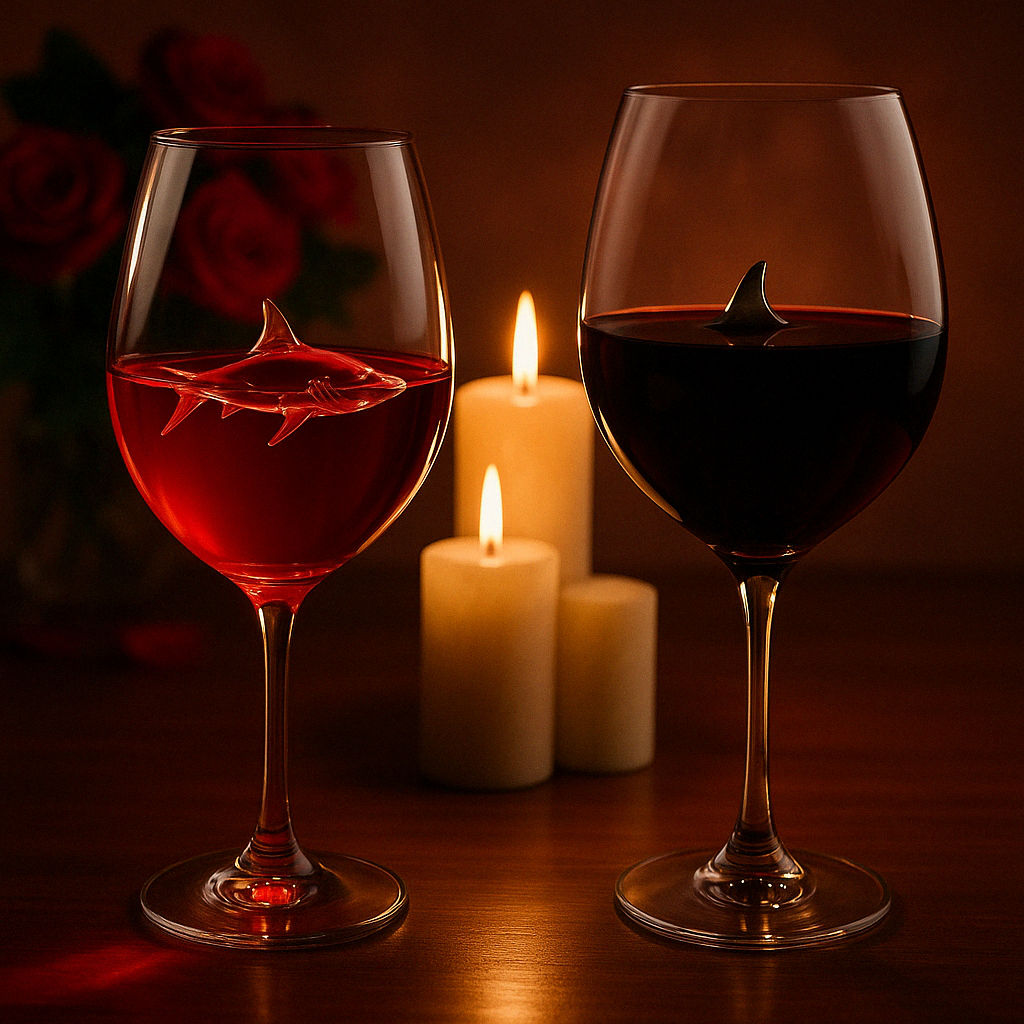 BowLift | Built-in Shark Sea Wine Glasses