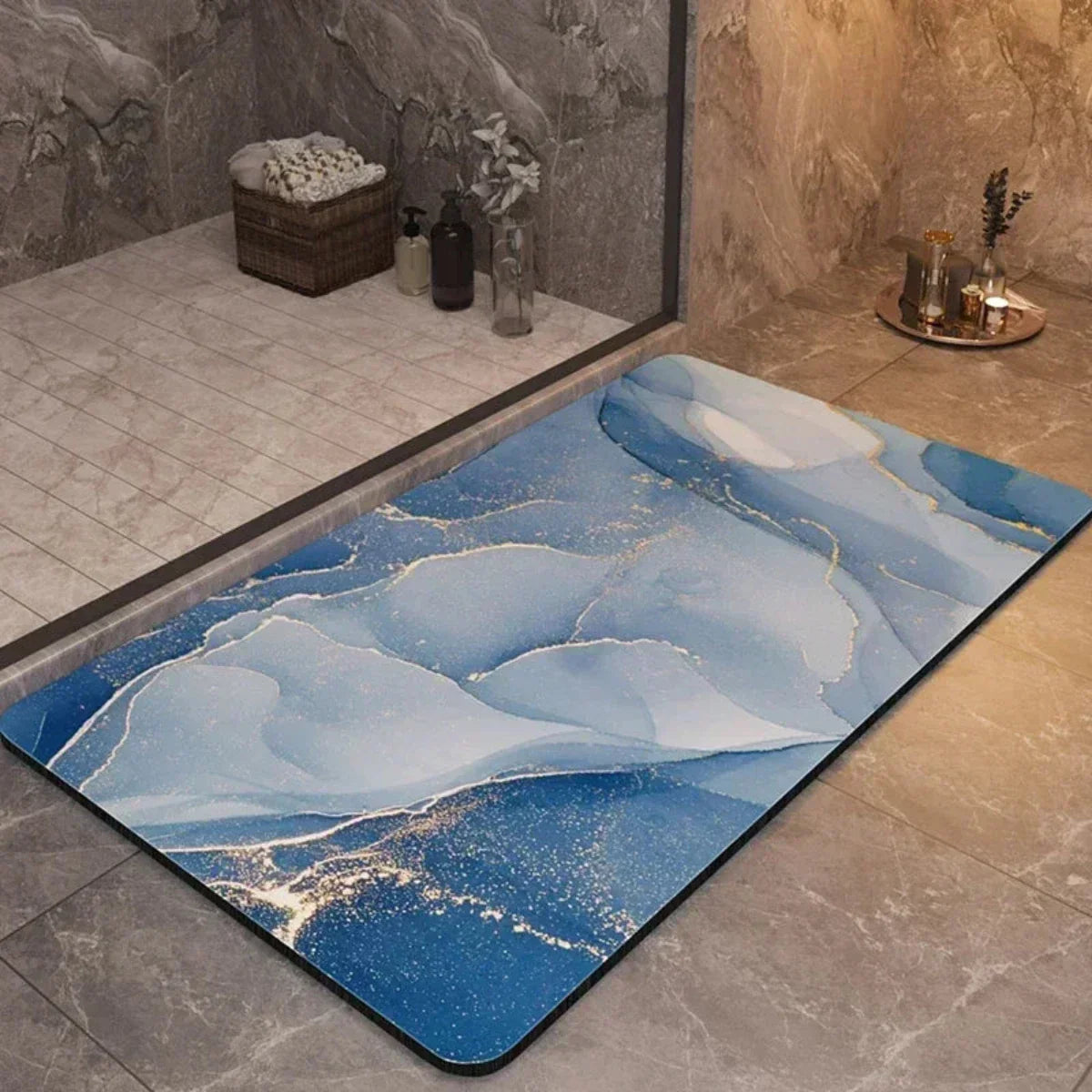 BowLift | AquaLuxe – Quick-Dry Bathroom Mat