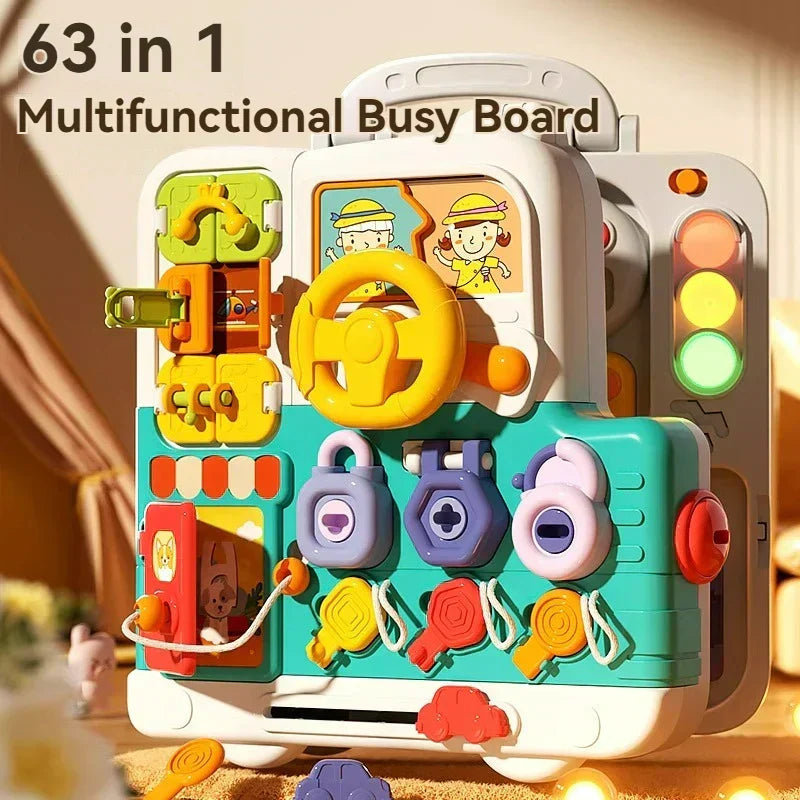 BowLift | CurioBoard – Interactive Educational Busy Board | for Kids Ages 3+
