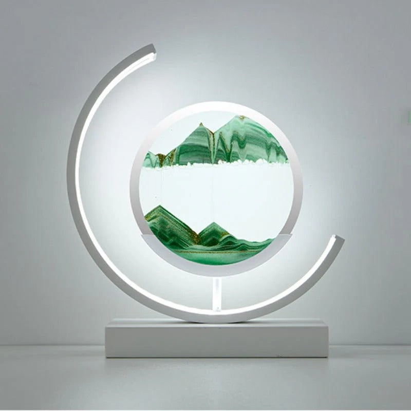 BowLift | 3D Hourglass LED Lamp, Mesmerizing Sand Art for Home Decor