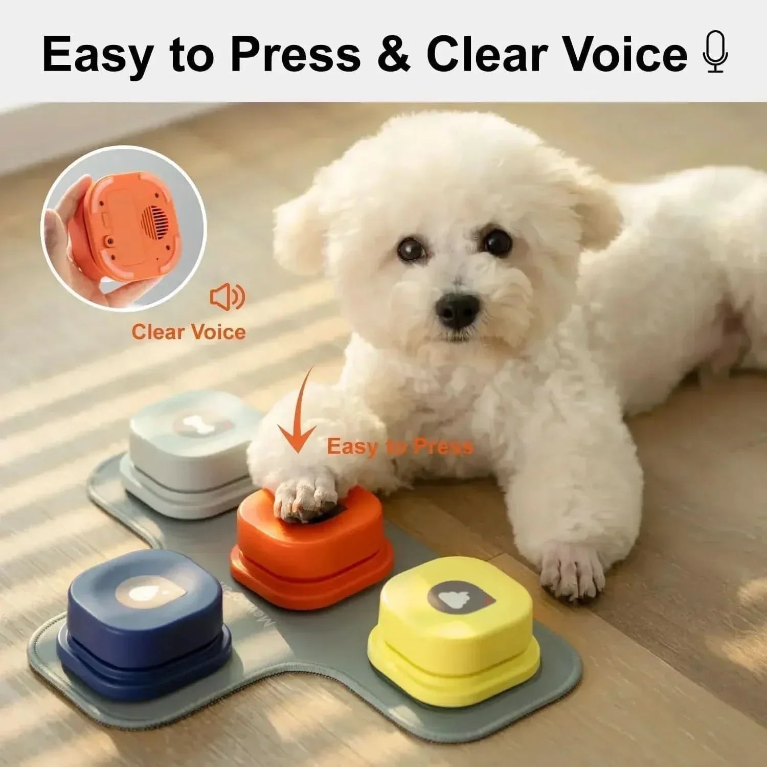 BowLift | Interactive Communication Buttons for Dogs with Recording Function
