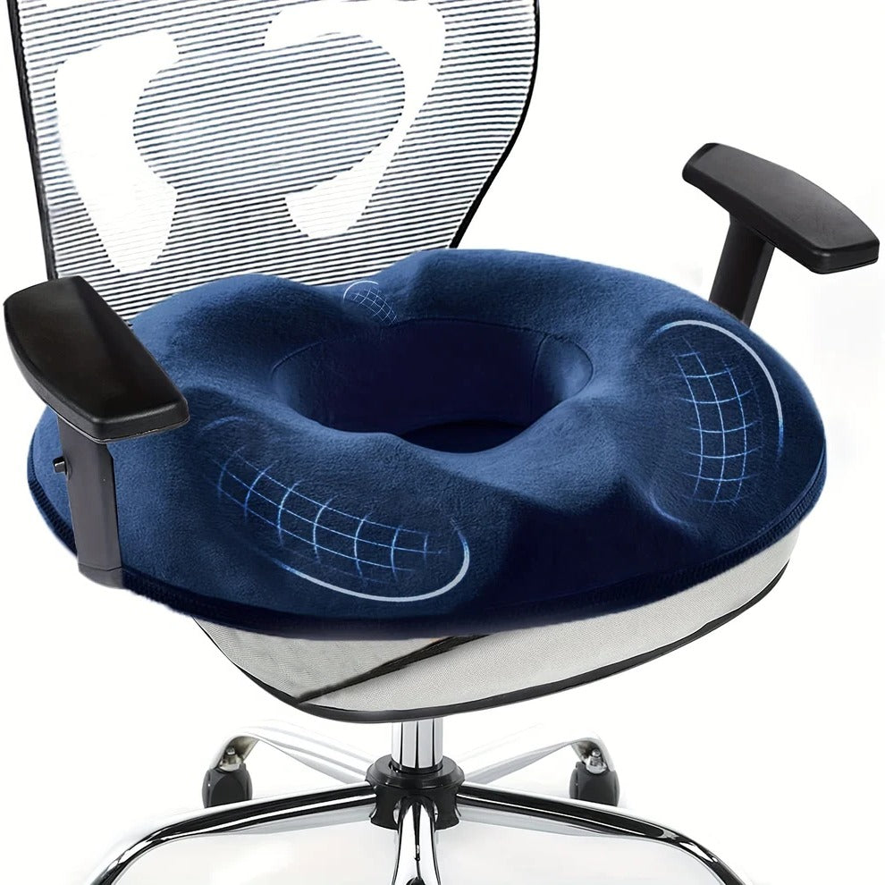 BowLift | Ergonomic Memory Foam Donut Cushion for Tailbone Support