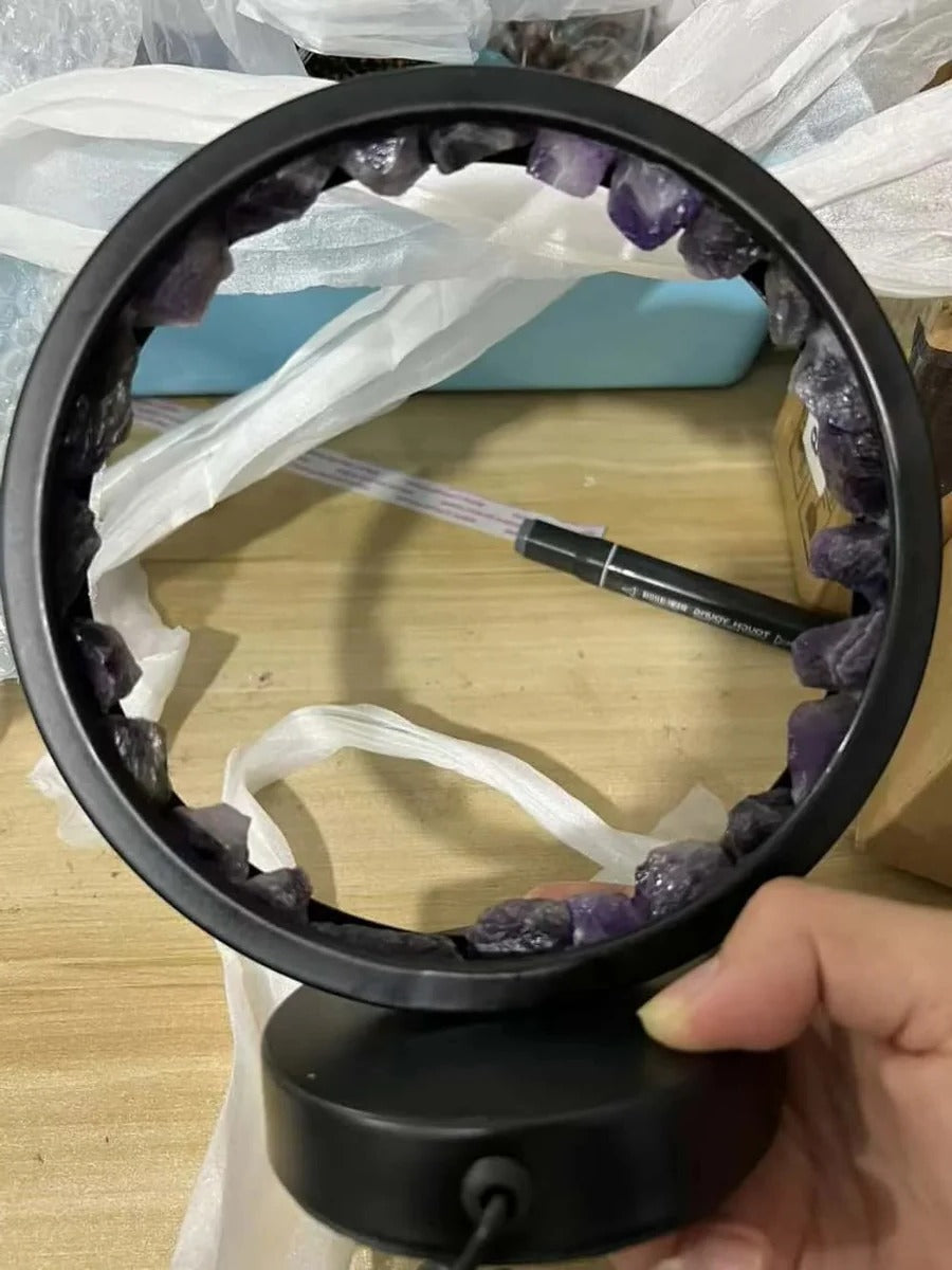 BowLift | Healing Stone Night Lamp with Crystal Column Design