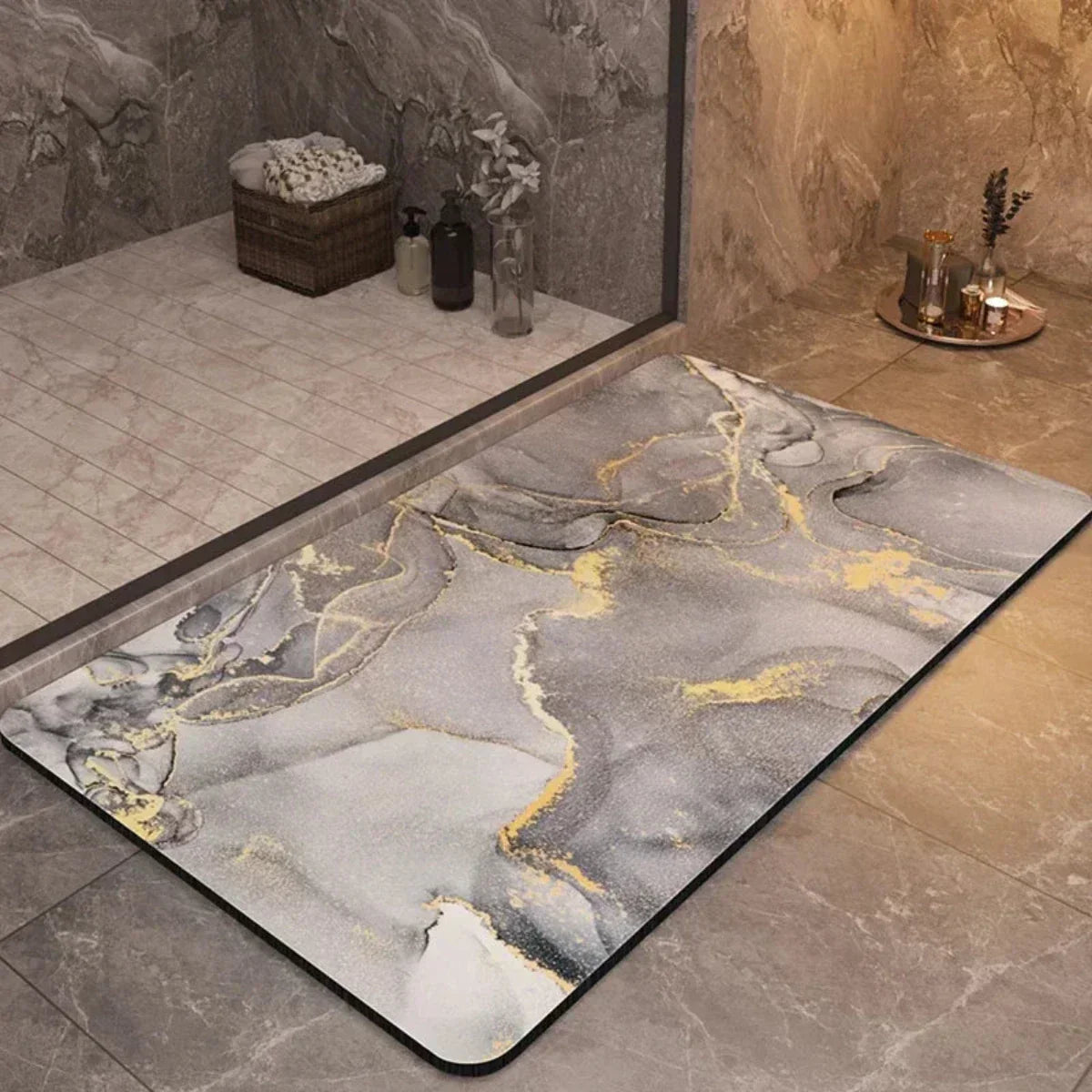 BowLift | AquaLuxe – Quick-Dry Bathroom Mat