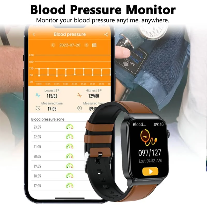BowLift | All-in-One Health Monitoring Smartwatch with ECG & Blood Glucose Tracker