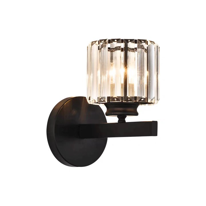 BowLift | Crystal Glass Wall Light With Modern Arm Design