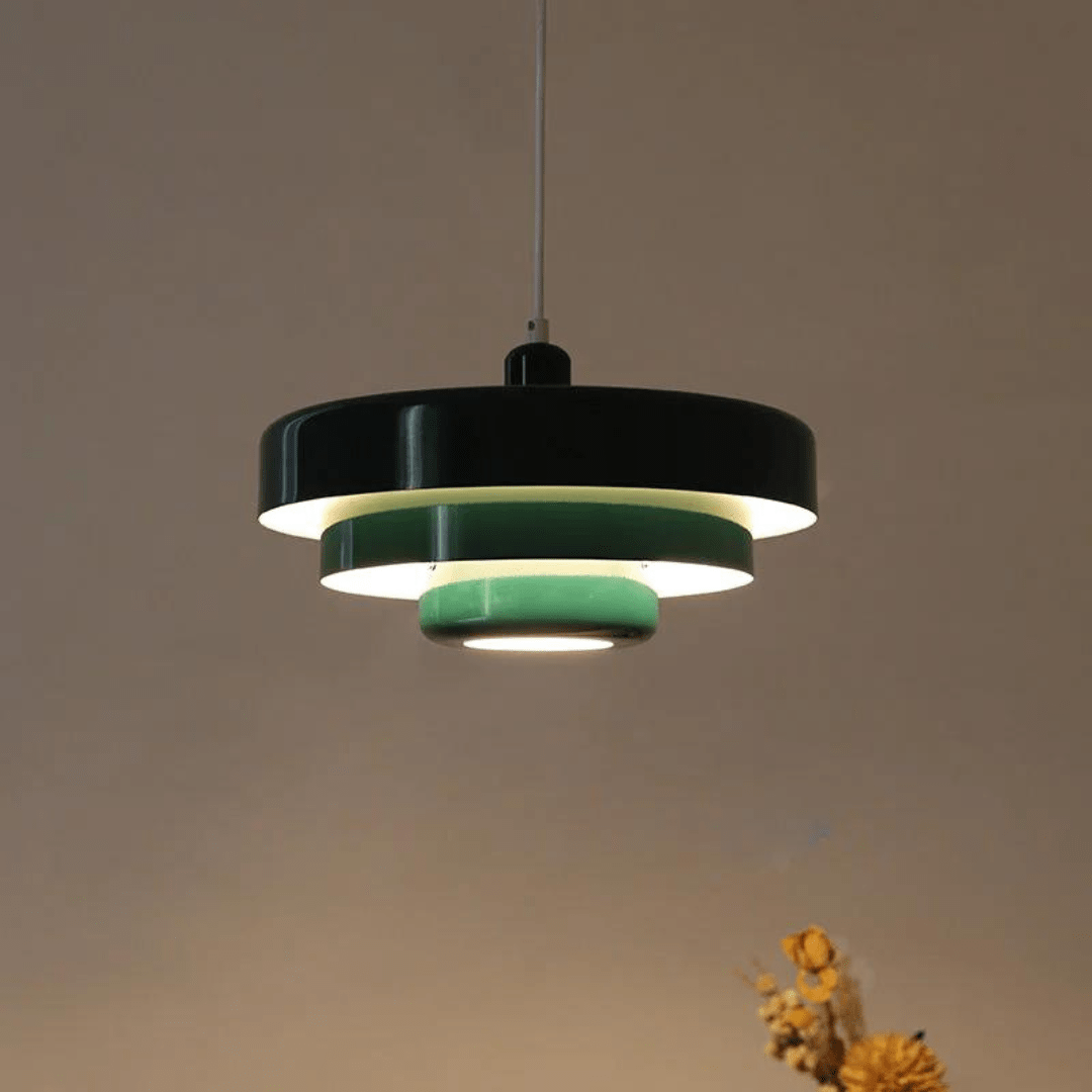 BowLift | Elegant three-level pendant light in macaron colors