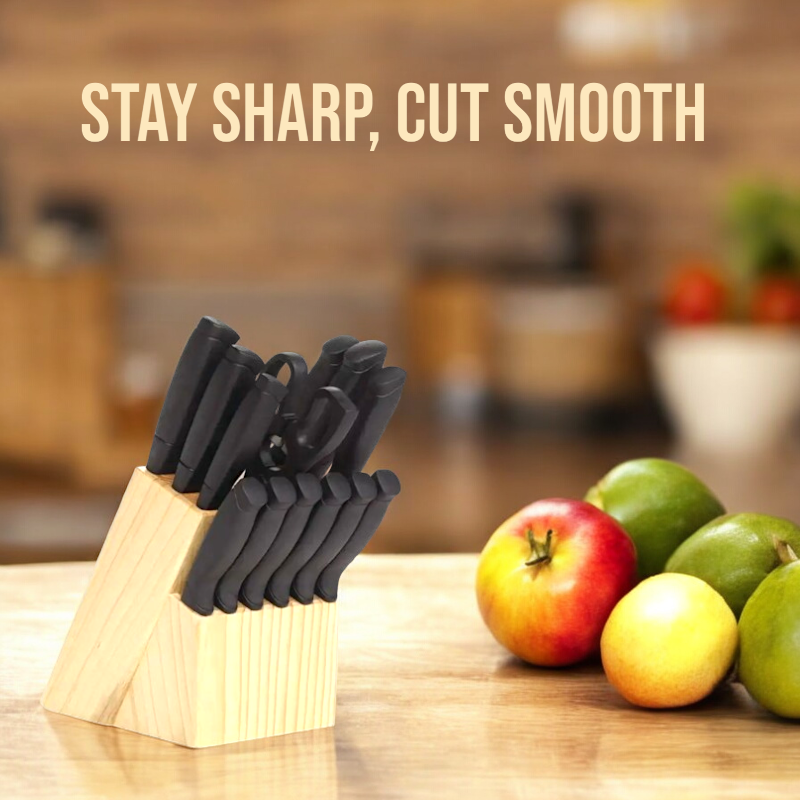 BowLift | 22-Piece Premium Knife Set with Block