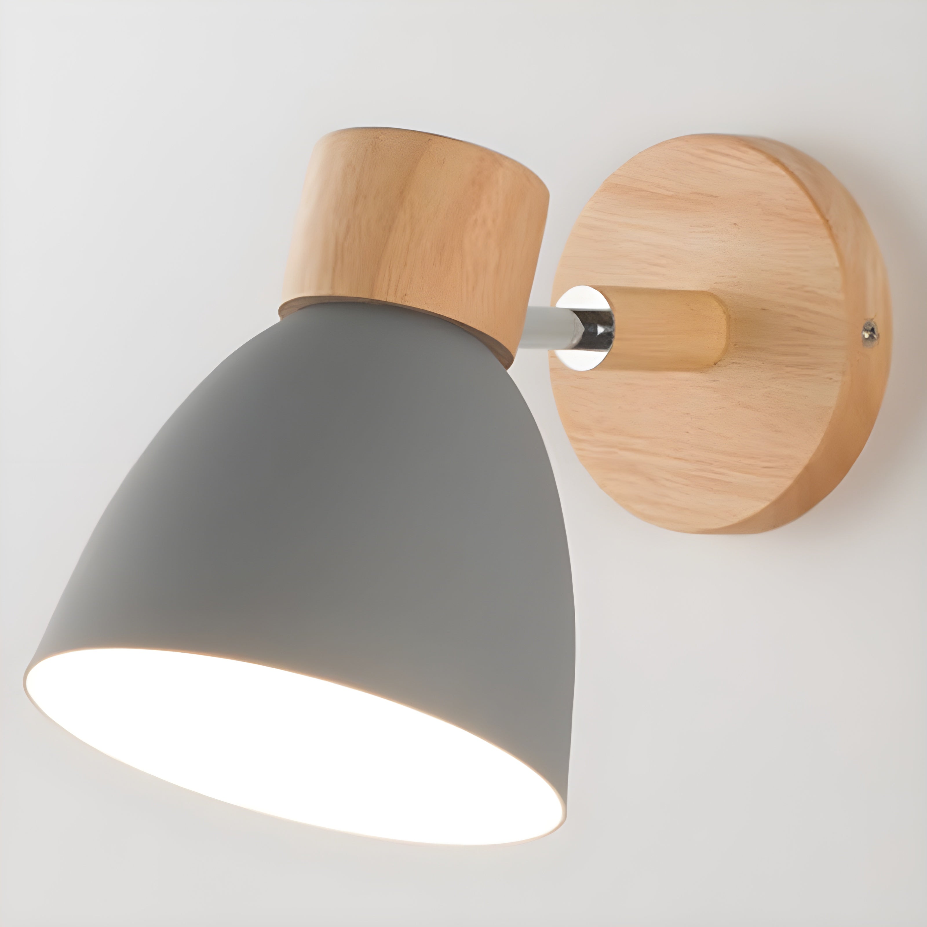 BowLift | Wood Nordic Wall Lamp with Switch for the Bedroom